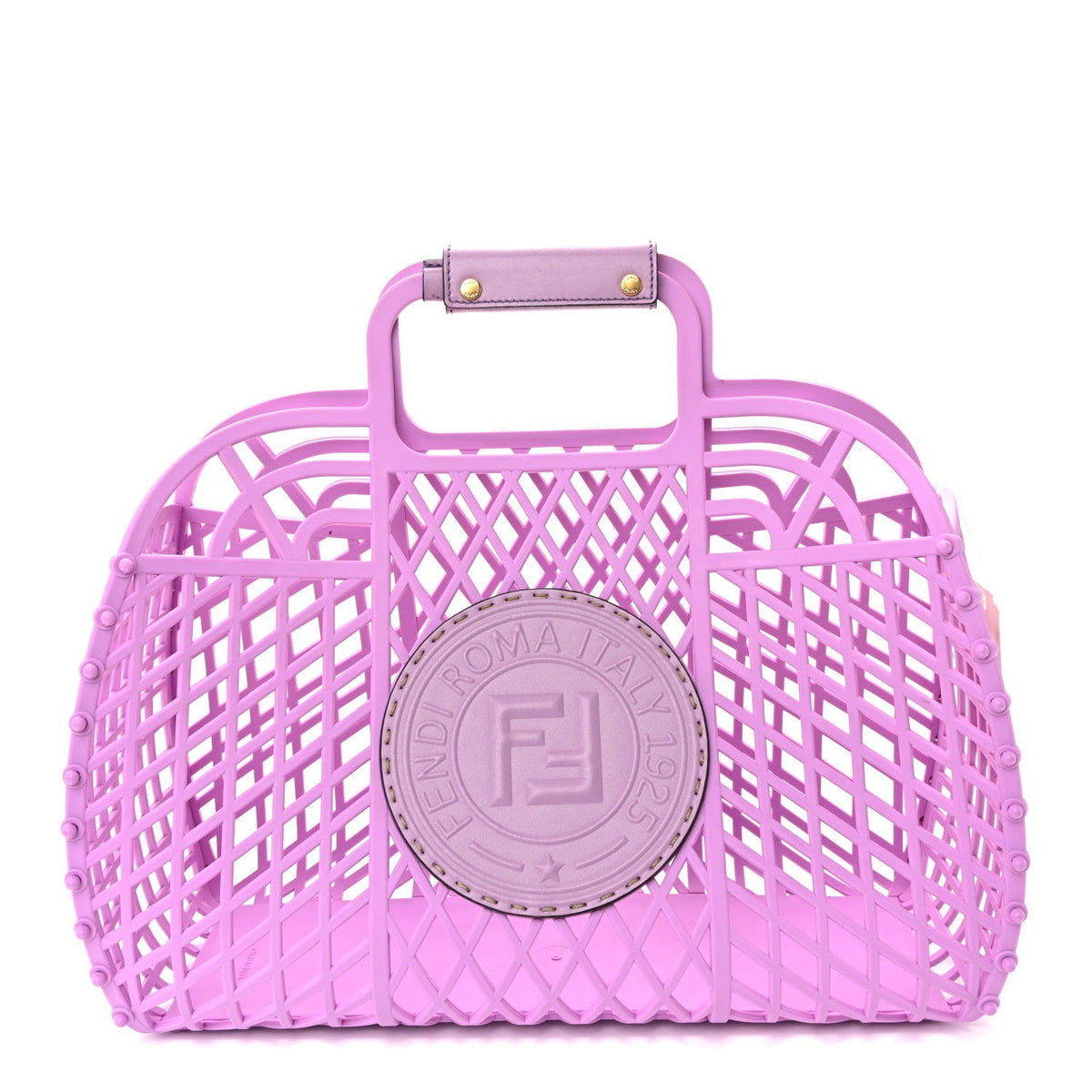 Recycled Plastic Vitello Liberty Matte Medium Fendi Basket Violetta