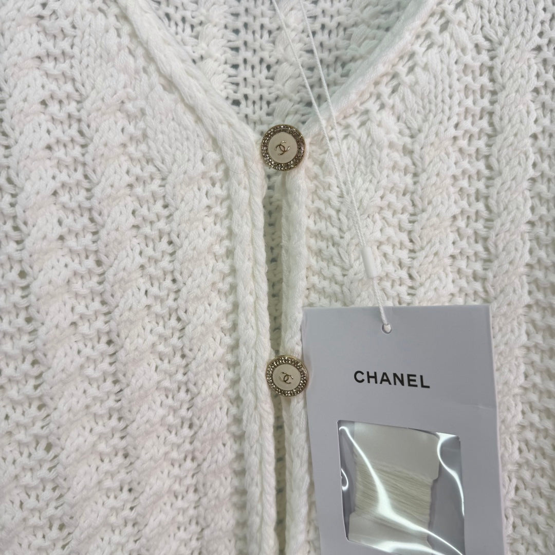 CC 26s White Knit Cardigan 345133