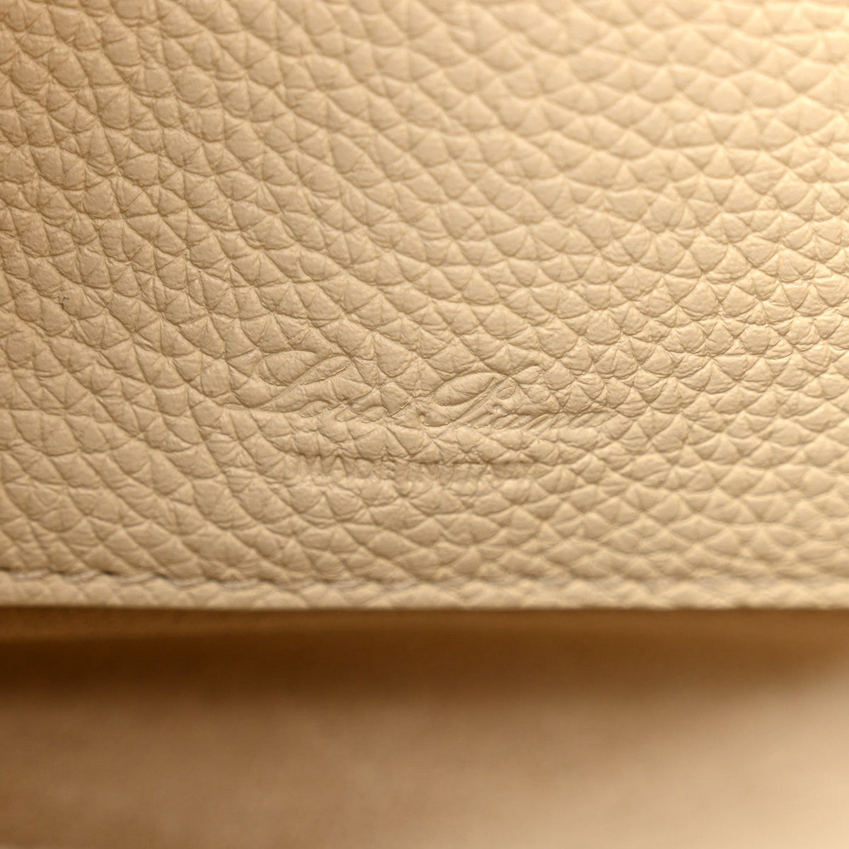 Grained Calfskin Mini Bobbin Wheat