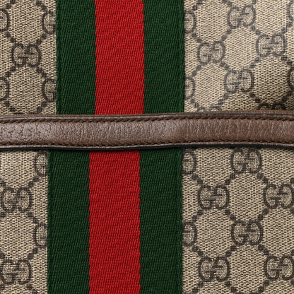 GG Supreme Monogram Medium Ophidia Day Backpack Brown