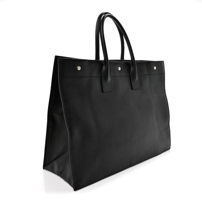 Vitello Rive Gauche Large Tote Black