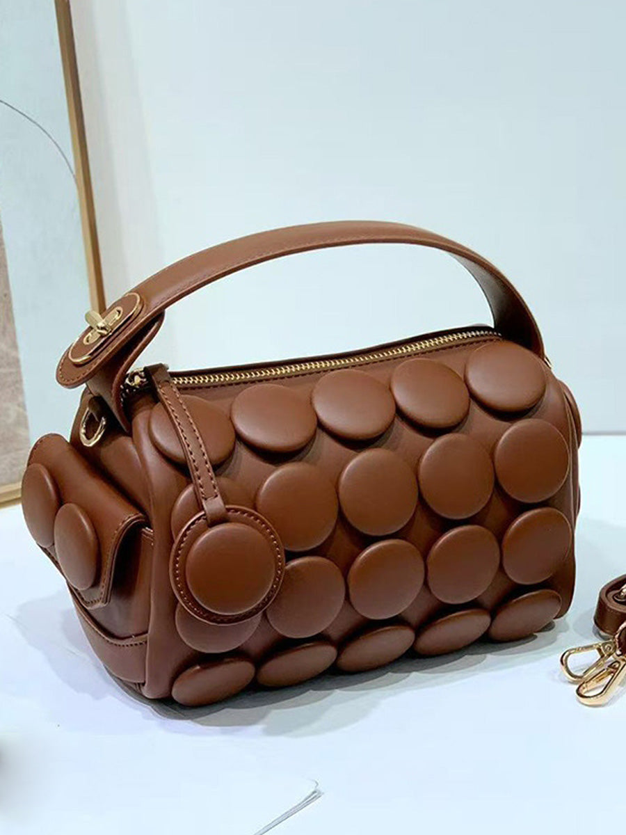 Rhea Button Cylinder Bag