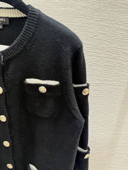 CC 25 Cardigan In Black Cashnere 286347