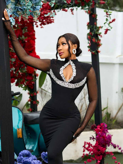 Brielle Long Sleeve Sexy Maxi Dress