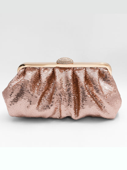 Ivana Fish-Scale Sequin Evening Bag
