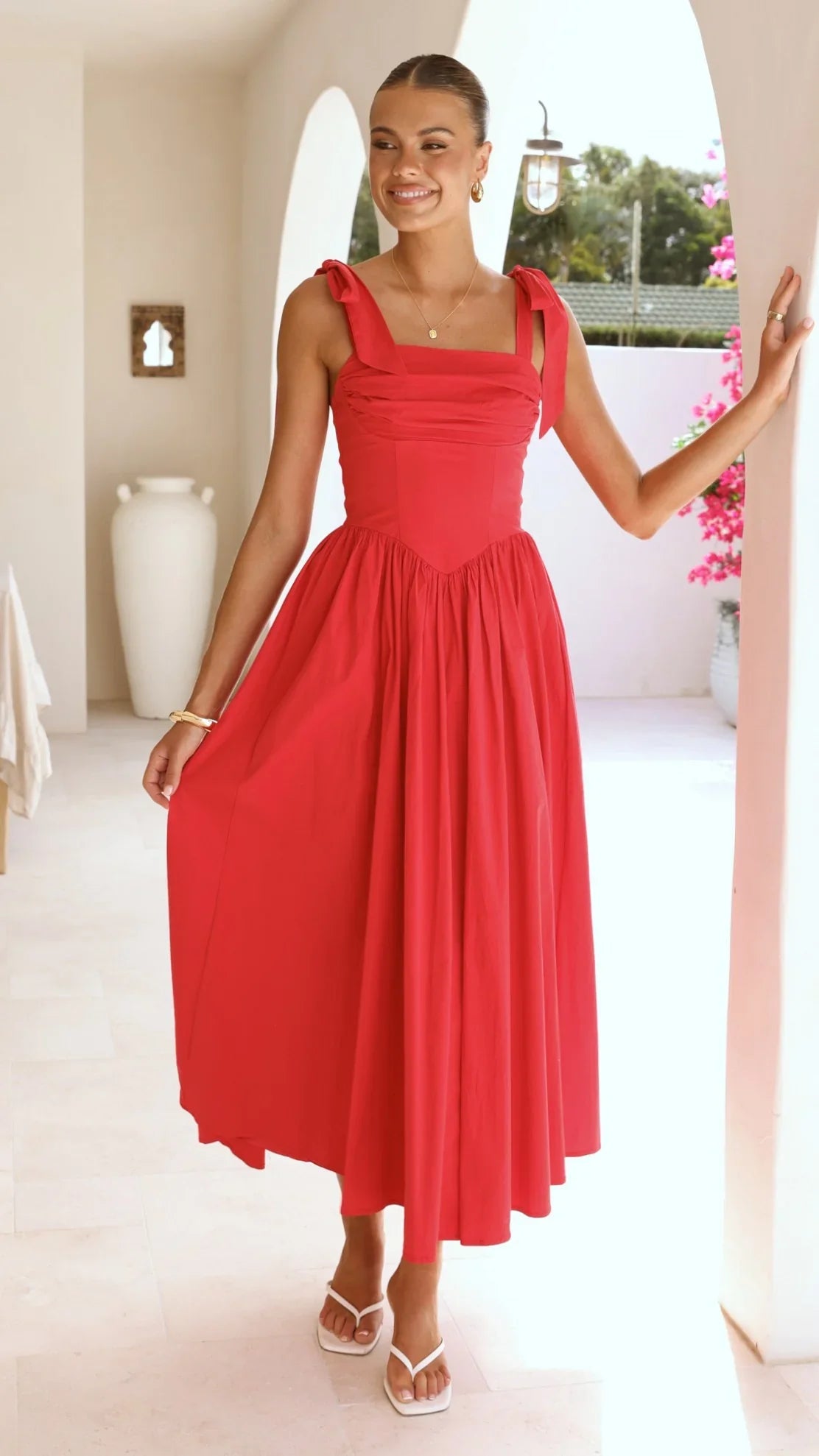 Haisley Maxi Dress - Red