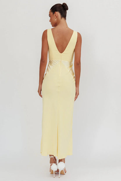 Soul Fire V-Neck Maxi Dress Butter