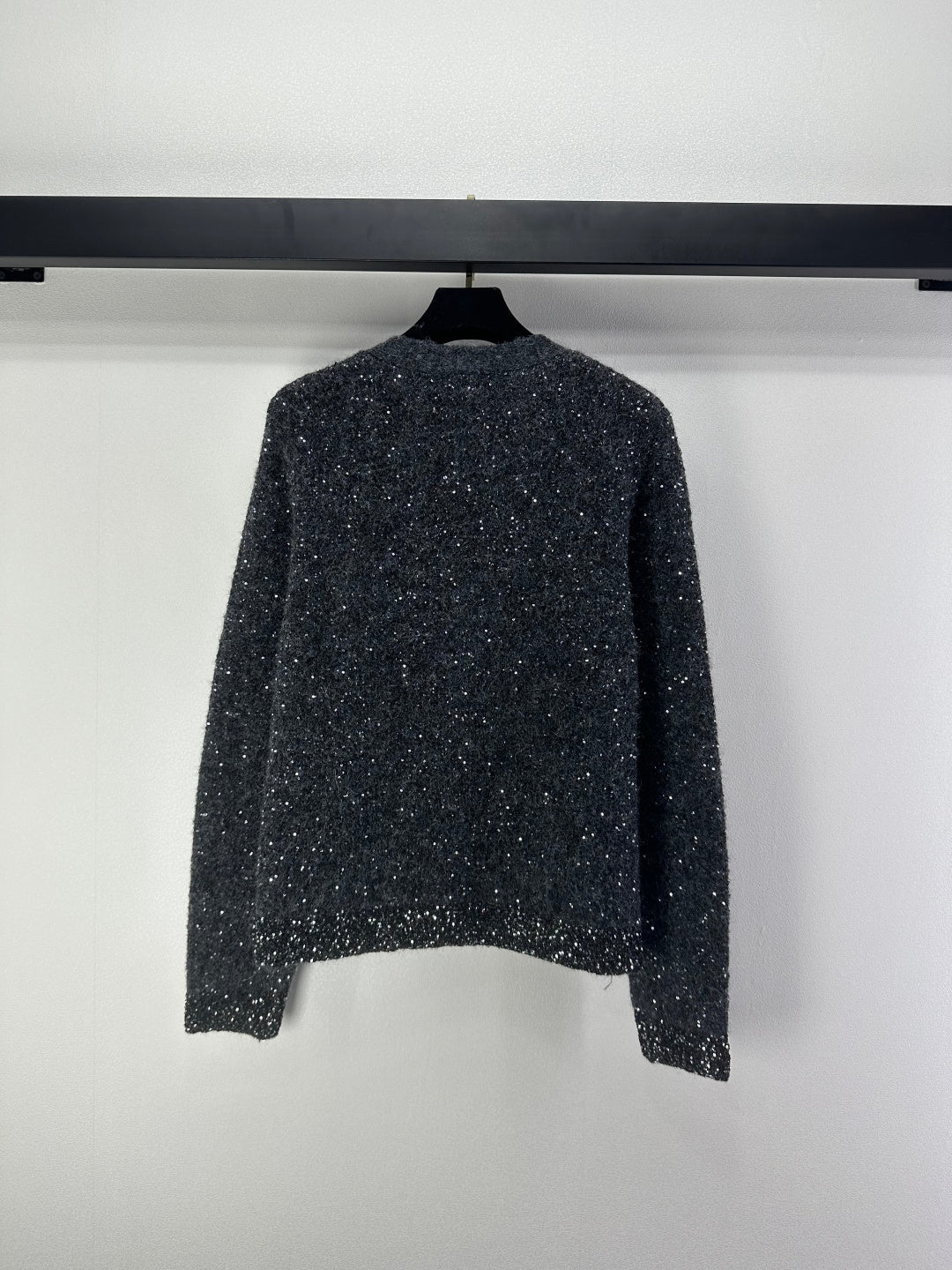 CC V-Neck Grey Cardigan Grey Knit 346012