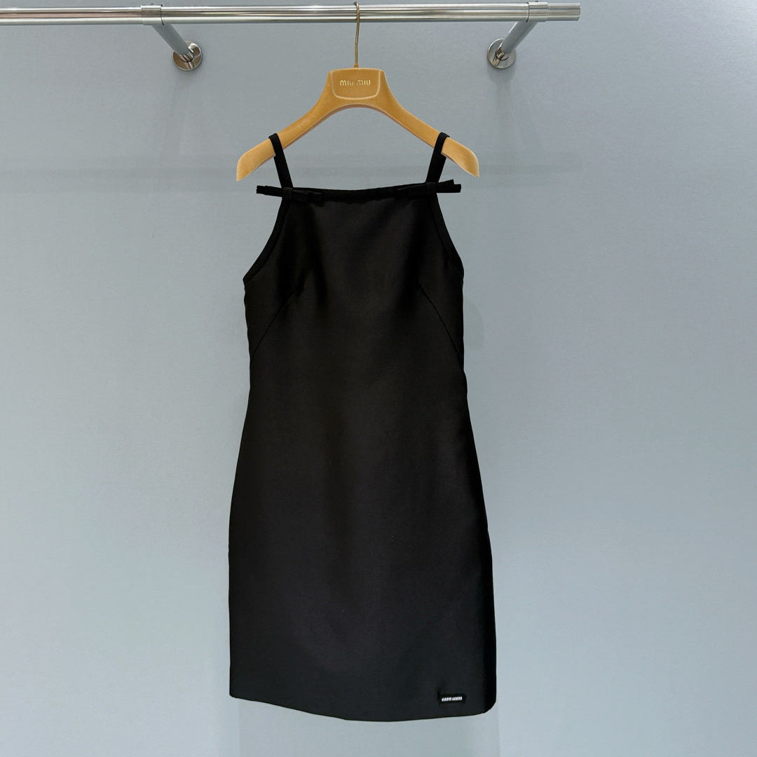 Miumiu 2026 Midi Dress Black Silk