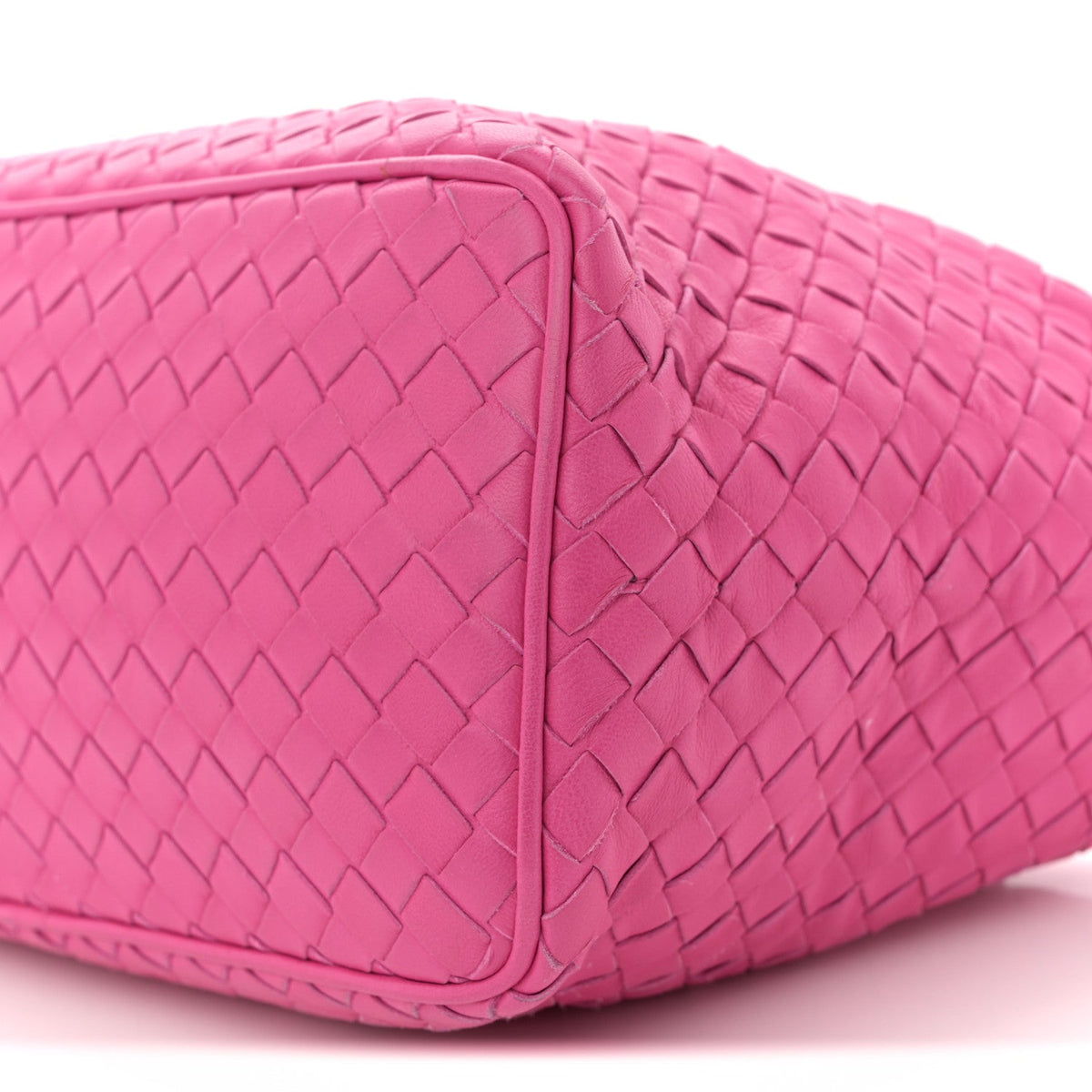 Nappa Intrecciato Small Shoulder Bag Rosa Shock