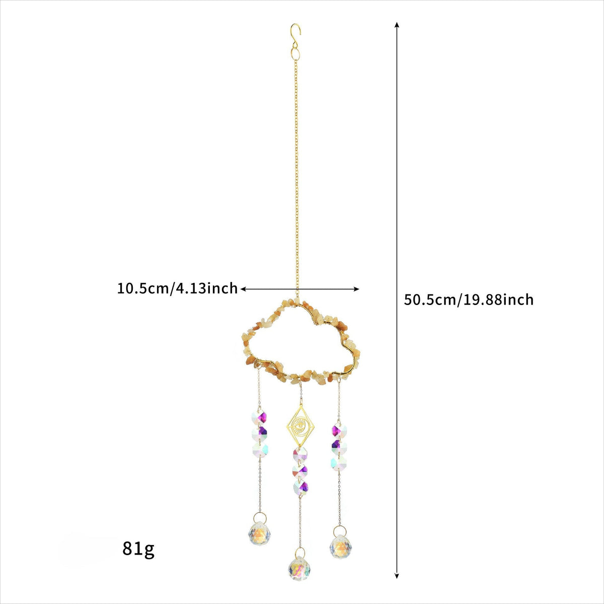 Cloud Stone Cross Crystal Home Hangings