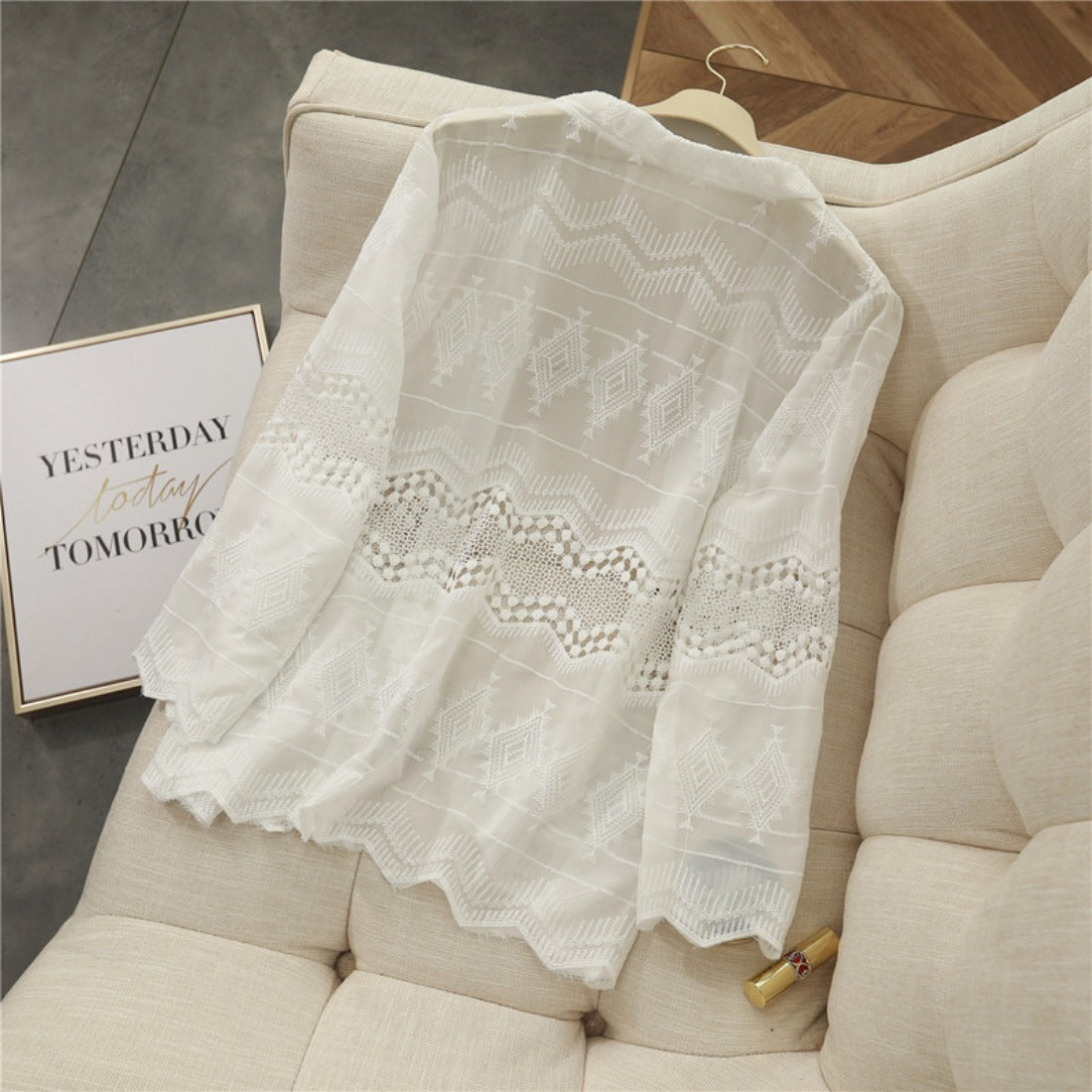 Crosa - Women's Hollow Knit Cardigan
