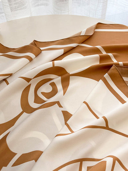 Square Printed Sun Protection Scarf