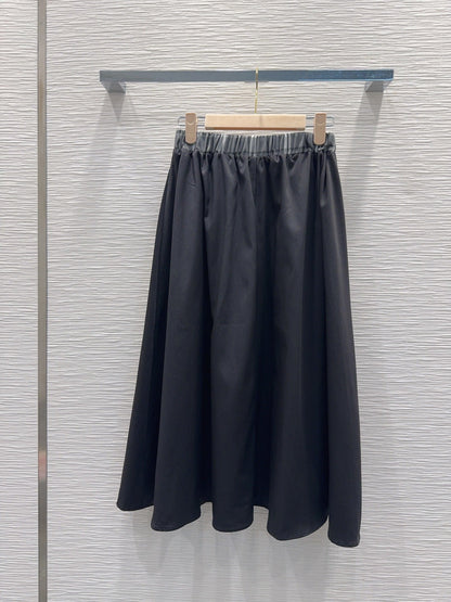 Miu SS26 Set Vest Midi Skirt Black Cotton Polyester 351262
