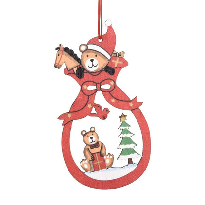 Christmas Wooden Candle Decorations