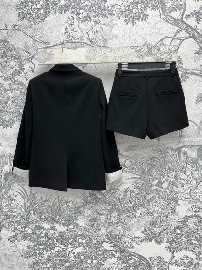 Prada 25 Suit Black Polyester Rayon