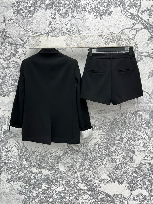 Prada 25 Suit Black Polyester Rayon