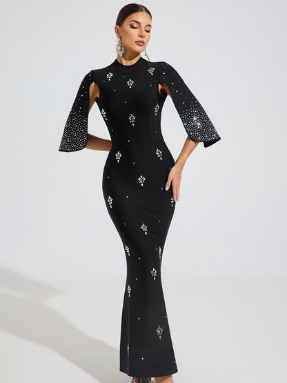 Samantha Crystal Elegance Maxi Dress