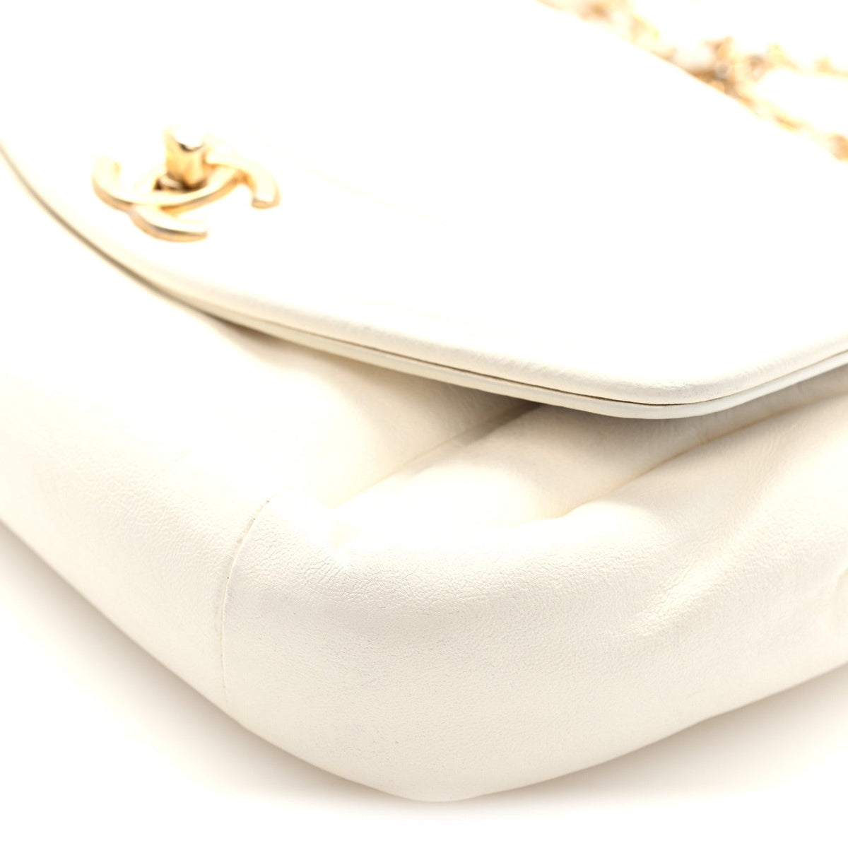 Lambskin Small Simply Flap White