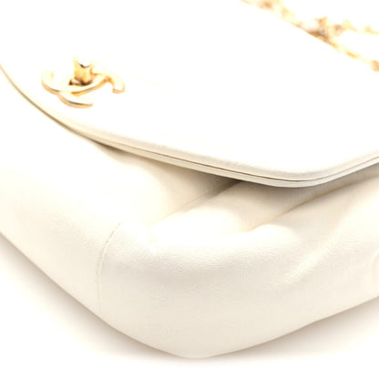 Lambskin Small Simply Flap White