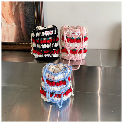 Crochet Granny Square Bag Cute Countercolor Shoulderbag