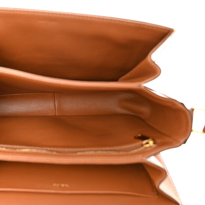 Triomphe Canvas Calfskin Medium Triomphe Bag Tan