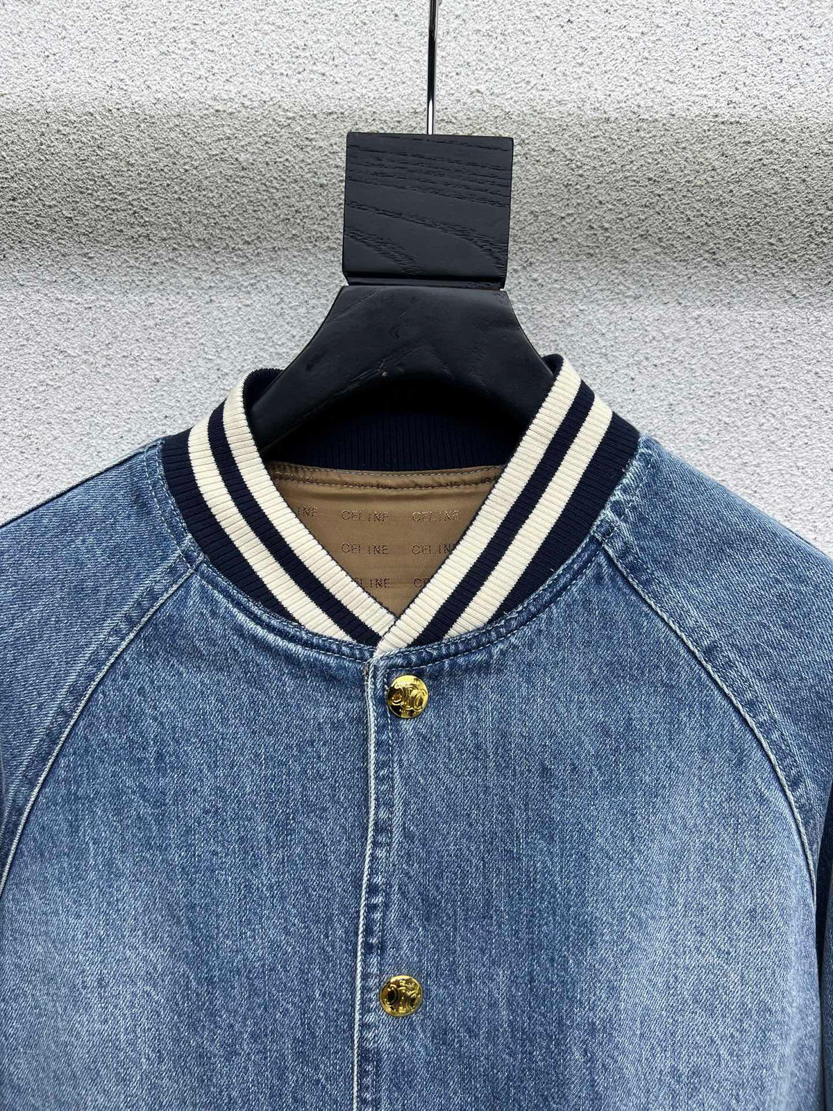 Celin Teddy Jacket Blue Denim