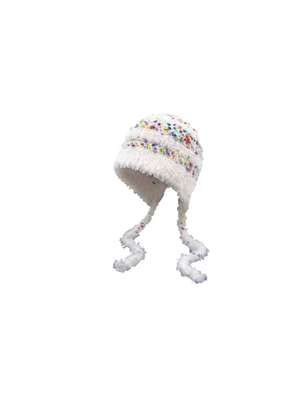 Haila - Winter Knitted Beanie with Colorful Speckled Patterns