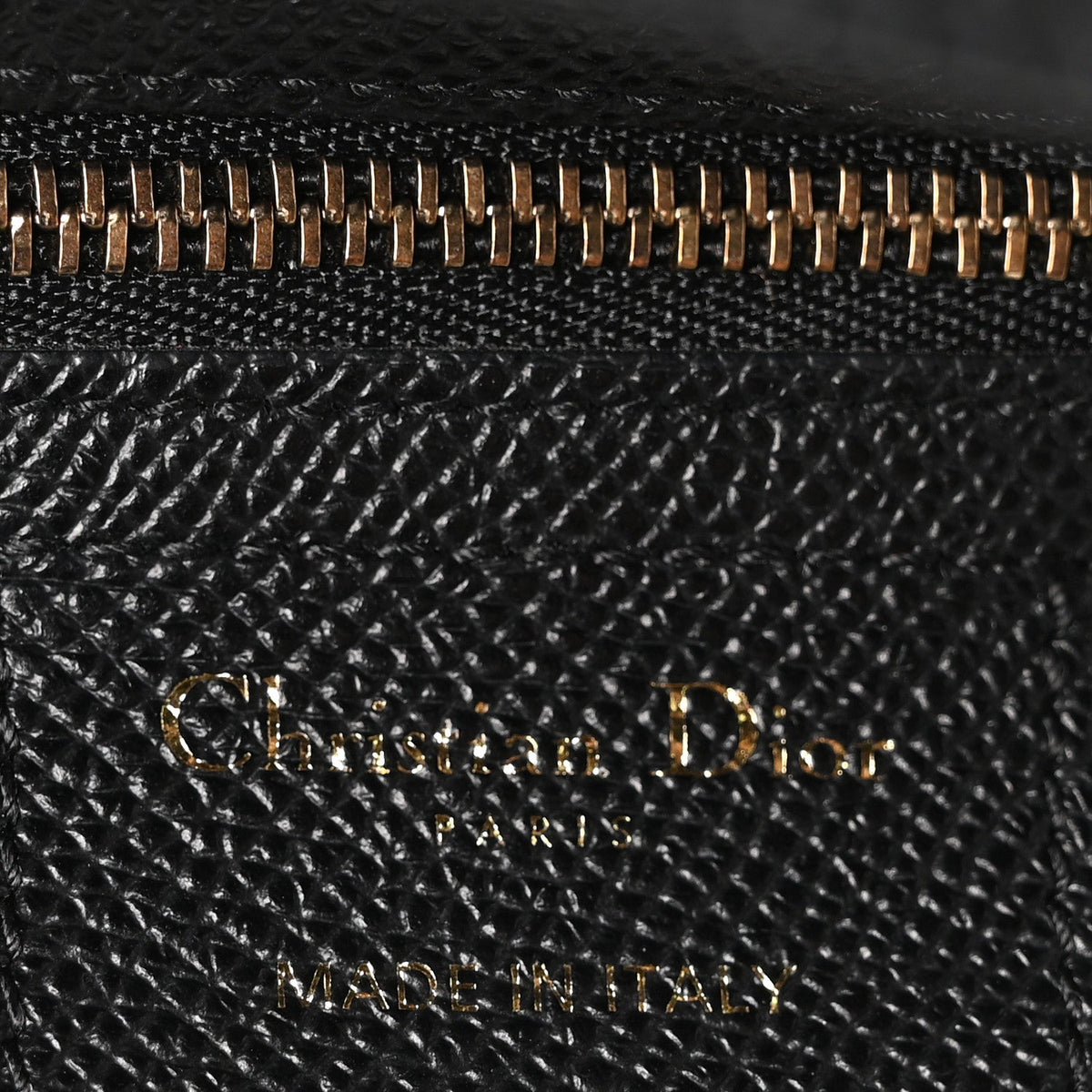 Grained Calfskin Saddle Bag Black