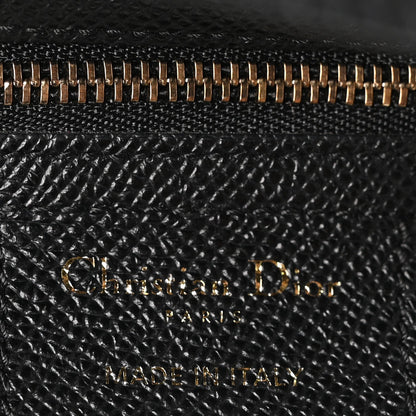 Grained Calfskin Saddle Bag Black