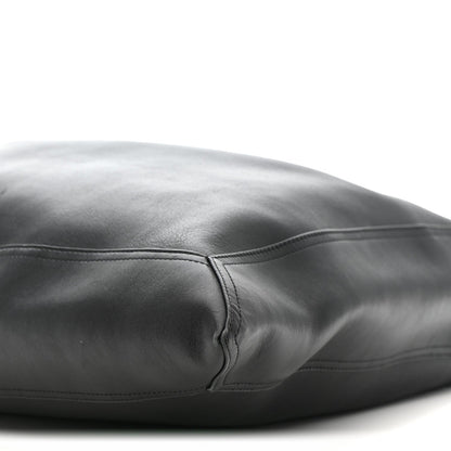 Silky Calfskin Large Hop Black