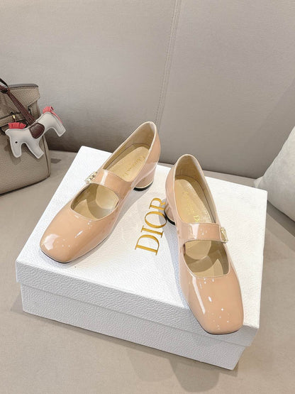 CD Mary Jane High Heels 40 Beige in Patent leather 598180