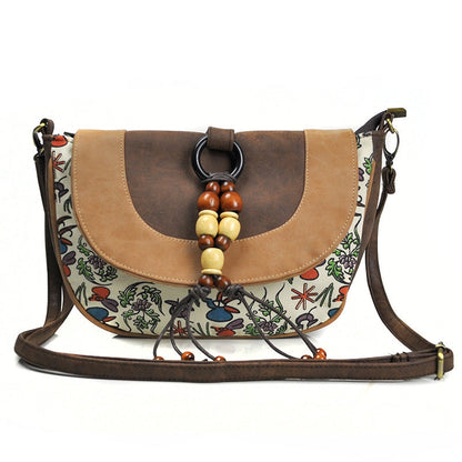 Dumpling Bag Embroidered PU Bag