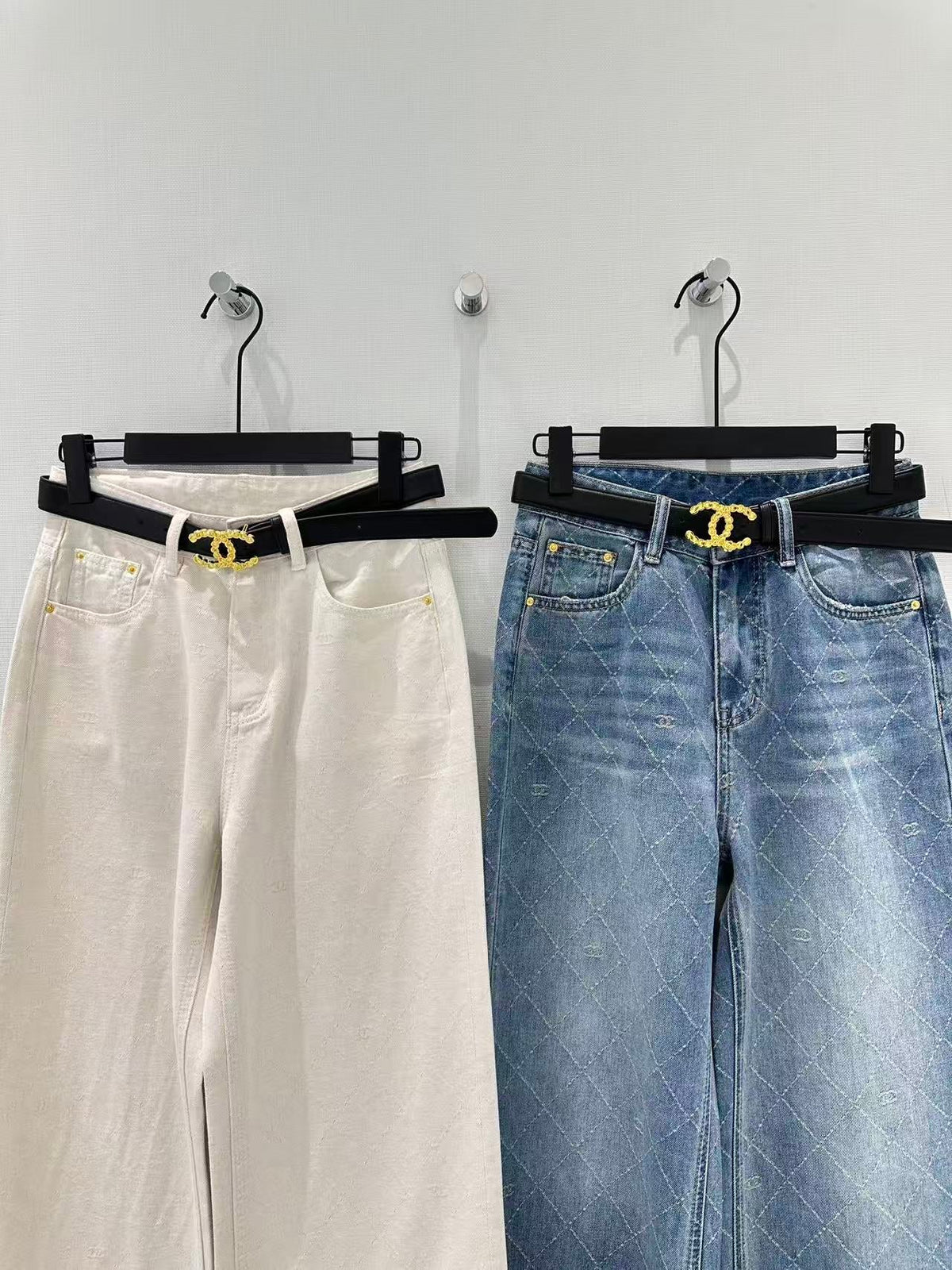 CC Diamond Pattern Jeans Cotton Polyester 351233