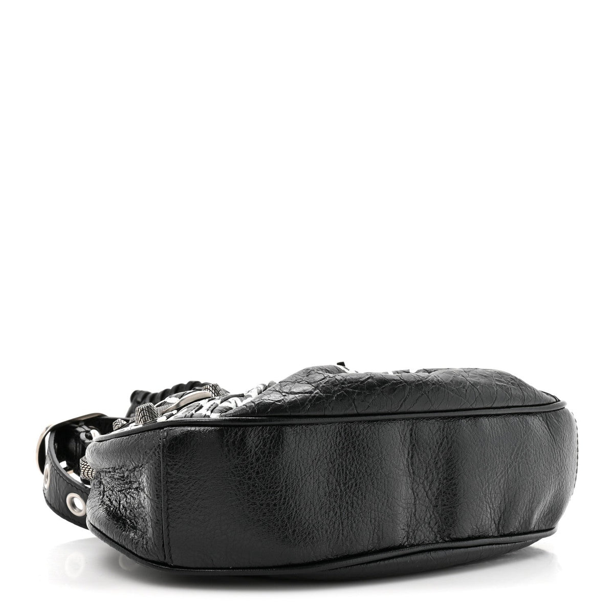 Agneau Arena Lunar New Year Graffiti Logo Le Cagole Shoulder Bag XS Black
