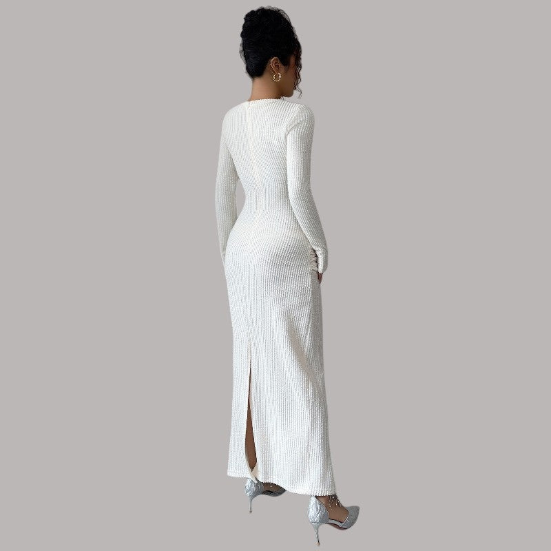 Lace Long-Sleeved Bodycon Dress