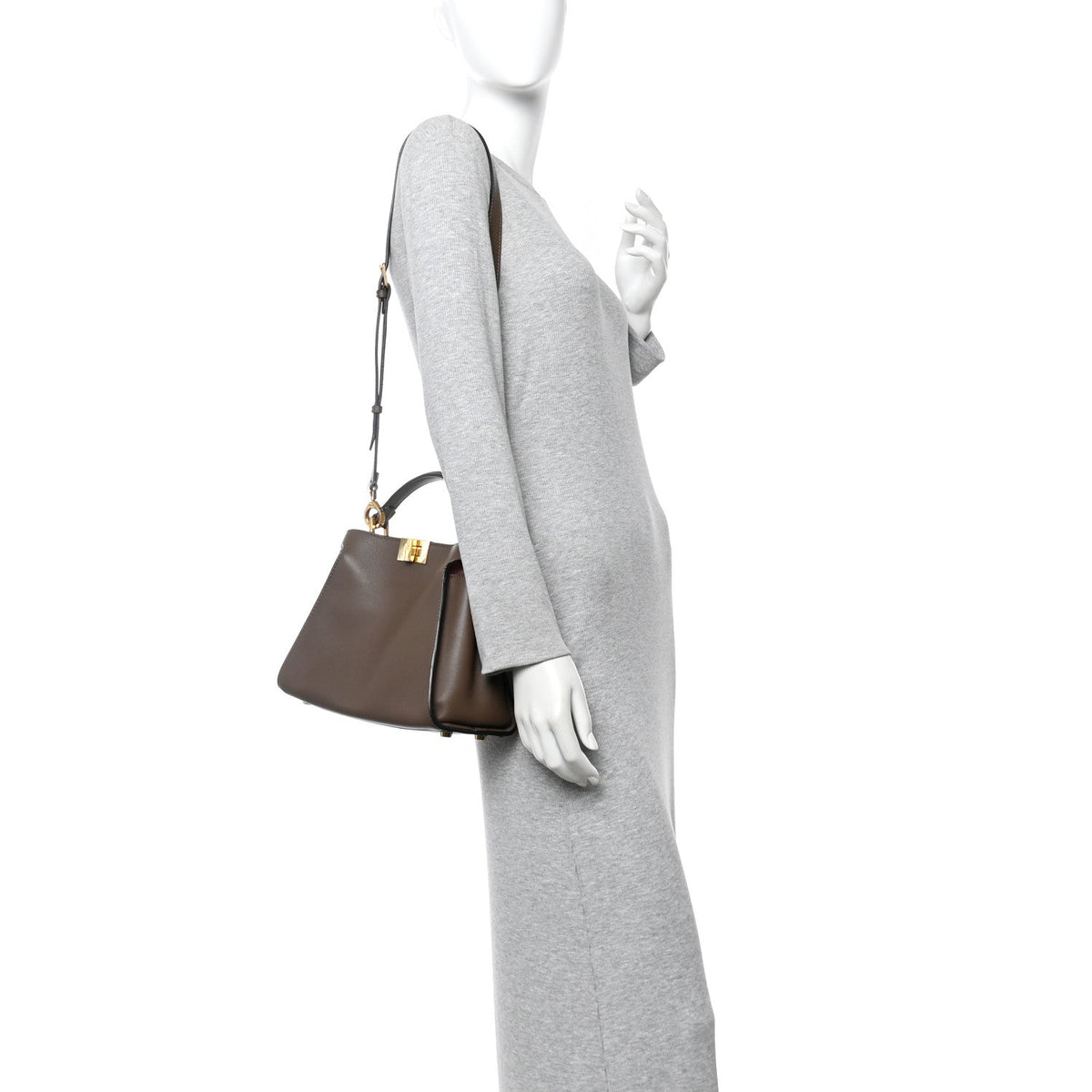 Vitello Tahiti Burro Bi-Color Medium Peekaboo Iconic Essentially Satchel Maya Camelia Confetto