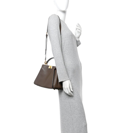 Vitello Tahiti Burro Bi-Color Medium Peekaboo Iconic Essentially Satchel Maya Camelia Confetto