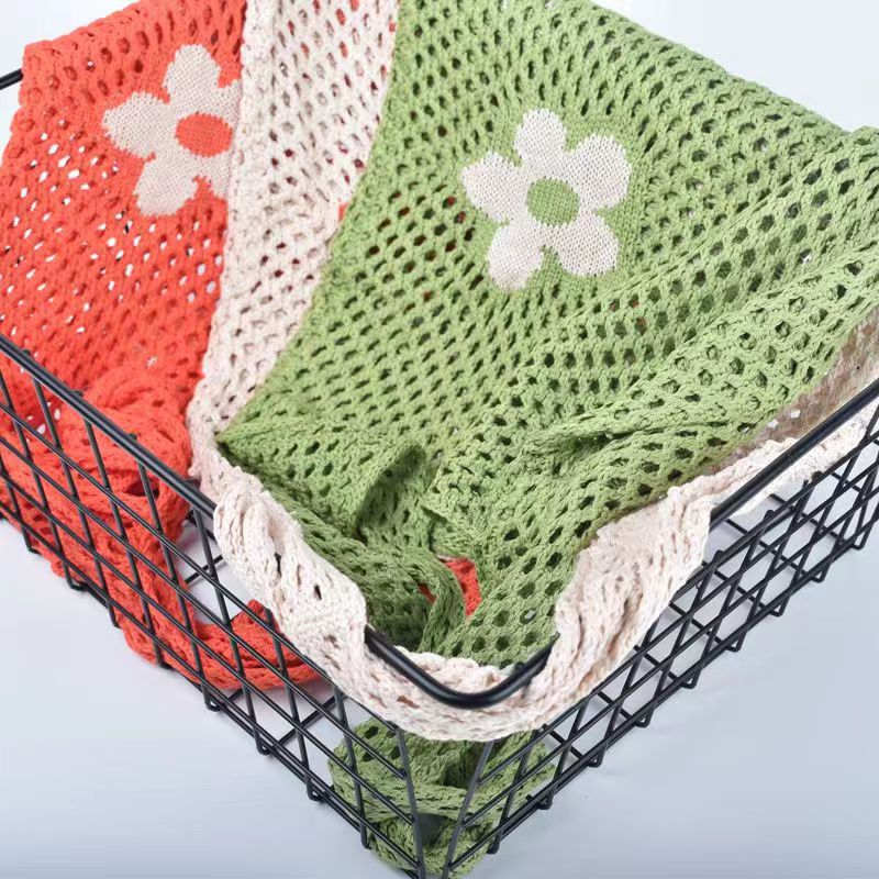 Crochet Tote Bag Tote Flower Bag