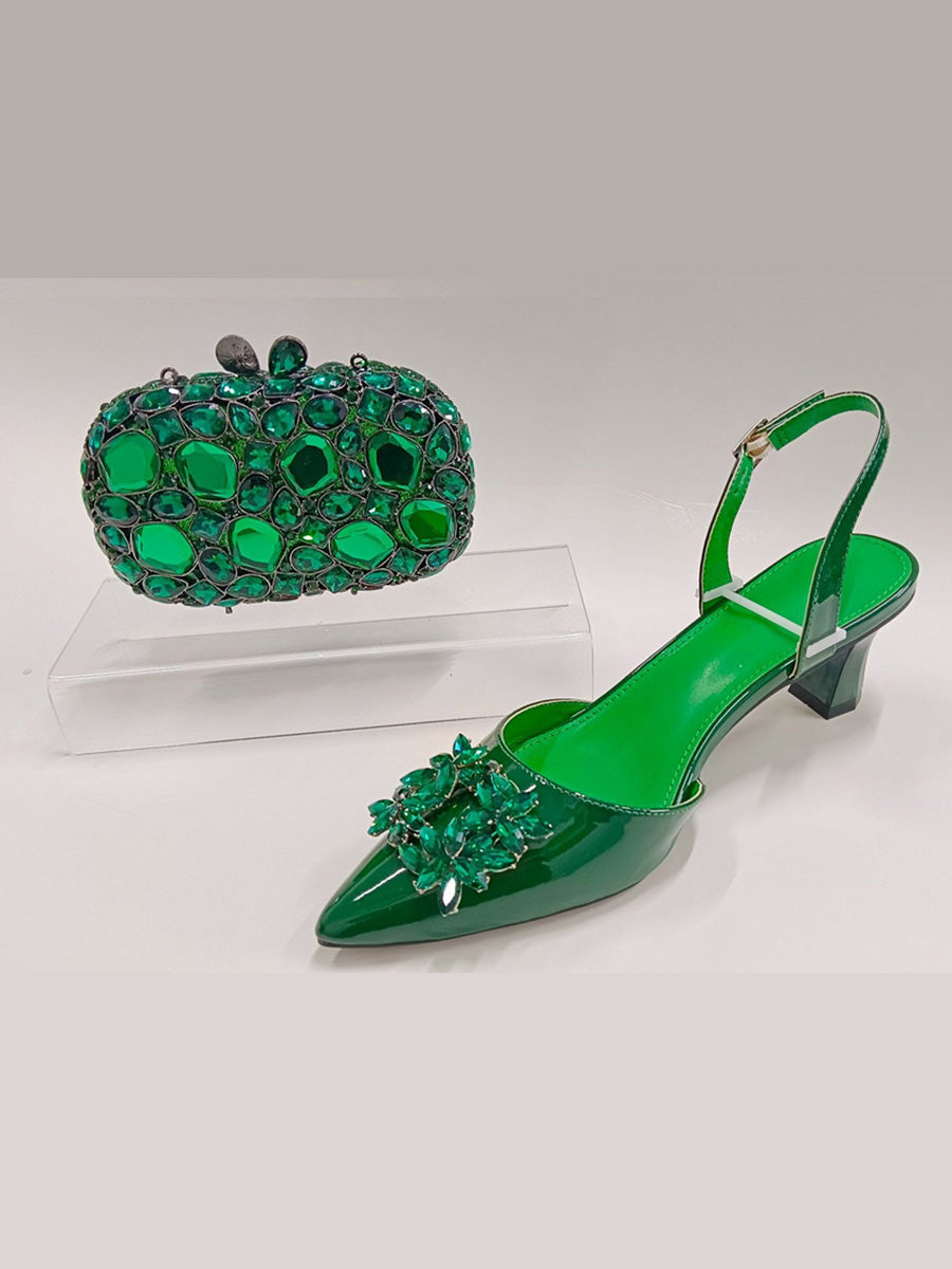 Ayla Crystal Gemstone High Heels