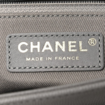 Caviar Quilted Medium Business Affinity Flap Grey