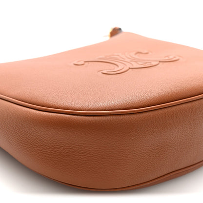 Supple Calfskin Small Triomphe Heloise Shoulder Bag Tan