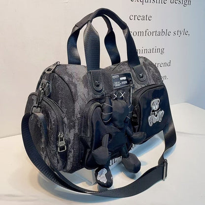 Large Fashion Tote Bag With Pendant