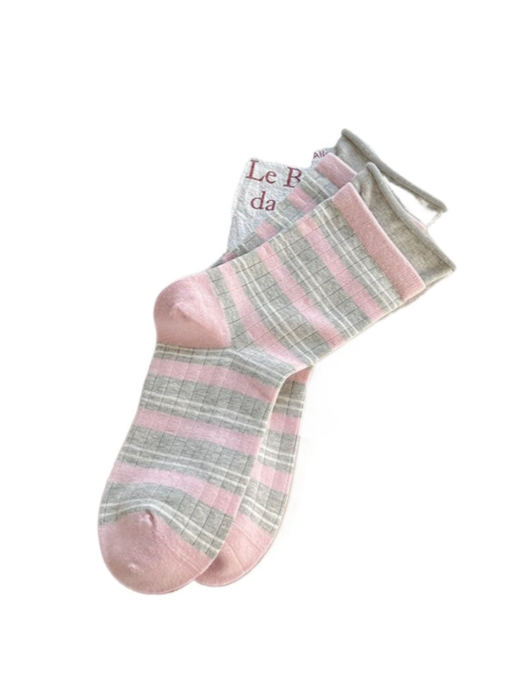 Rufia - Stripe Color-Block Mid-Calf Capsule Socks