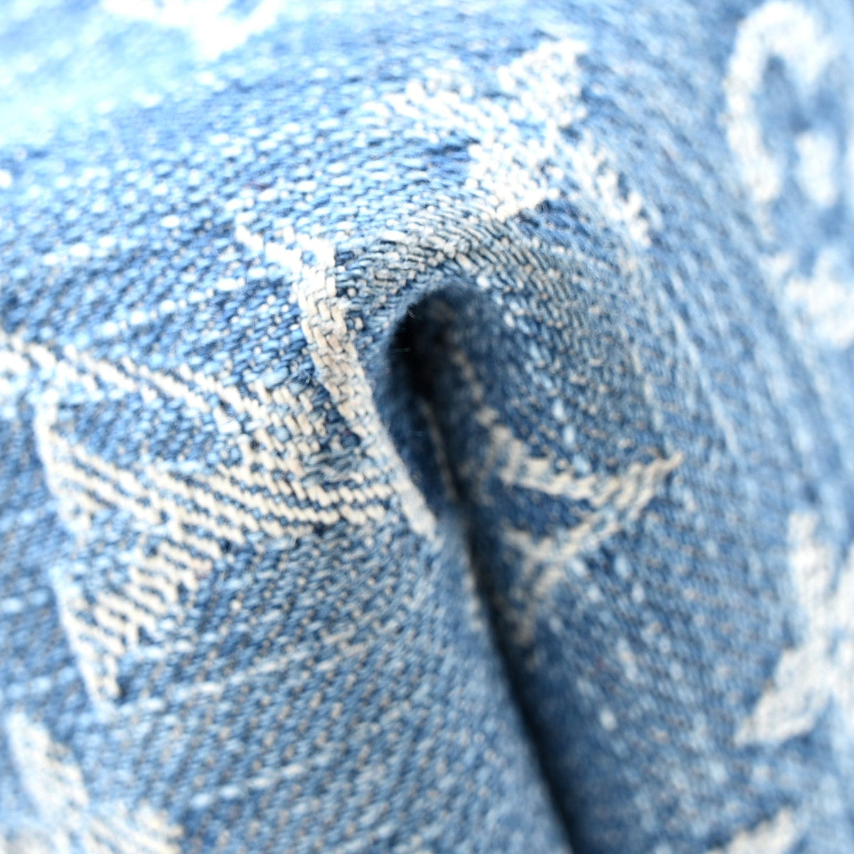 Monogram Denim CarryAll MM Blue