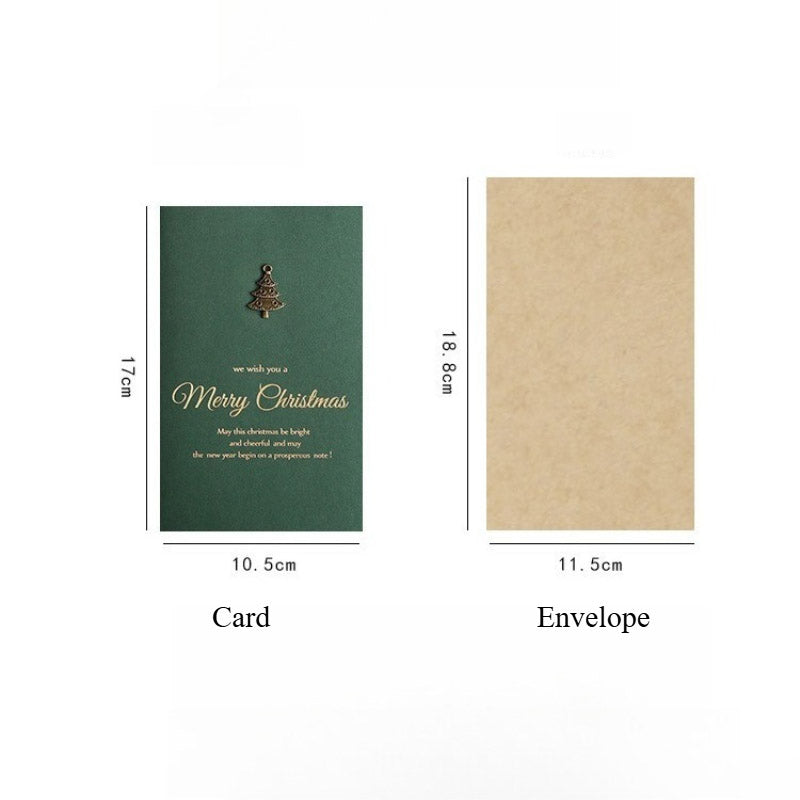 Gold Foil Merry Christmas Card With Envelope