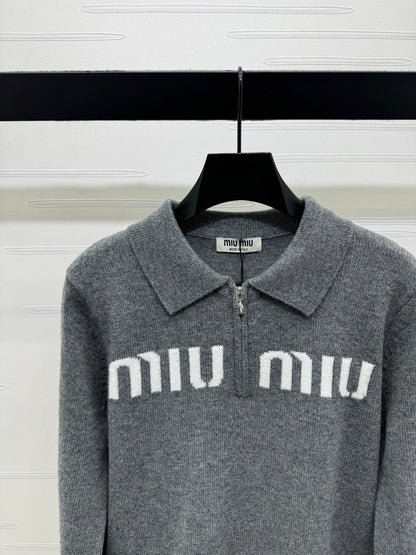 MIUMIU POLO KNIT SWEATER STYLE 748