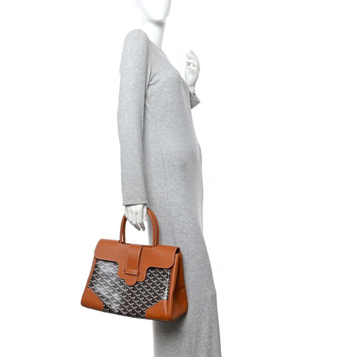 Goyardine Saigon Tote Black Gold