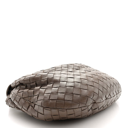 Nappa Intrecciato Teen Jodie Hobo Dark Taupe