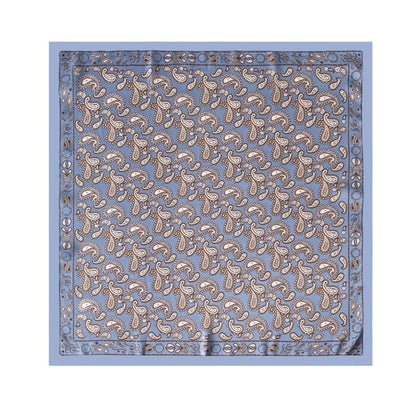 Scarvii - Soft Vintage Paisley Printed Square Scarf